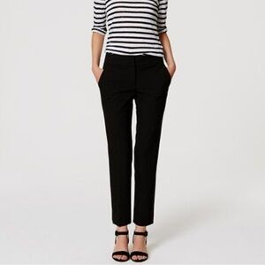 LOFT Ann Taylor Cropped Straight Black Pants “Julie” - 8